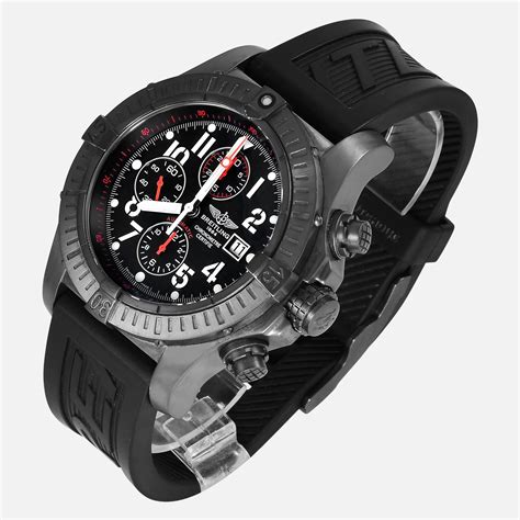 breitling super avenger blacksteel limited edition replica|breitling m13370 specs.